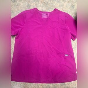 Figs Fuchsia Scrub Set